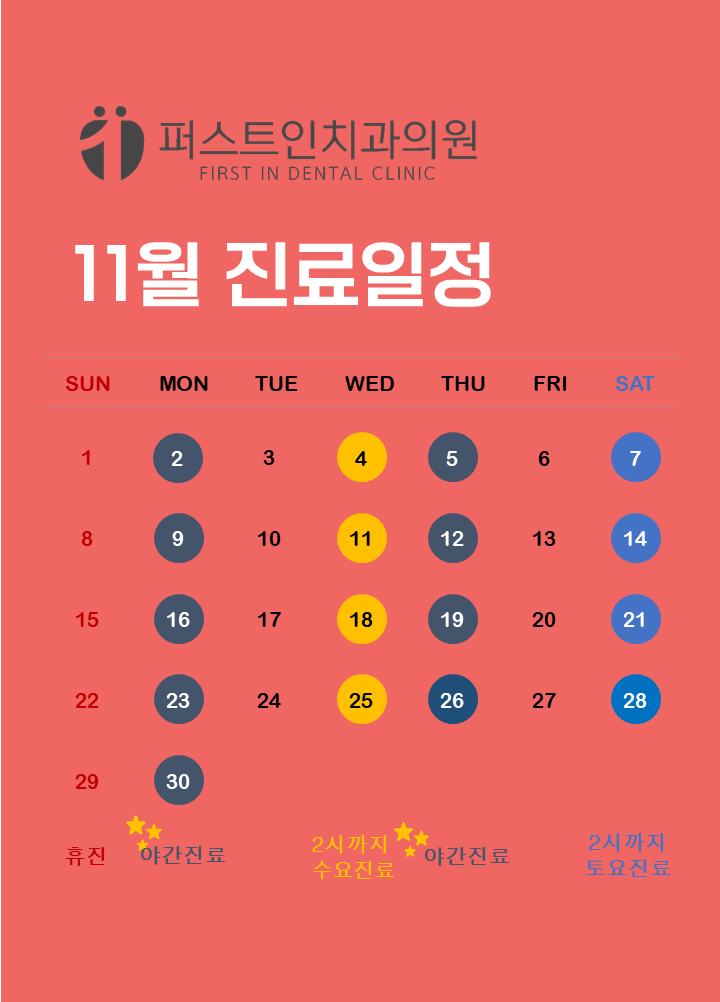 11월진료일정